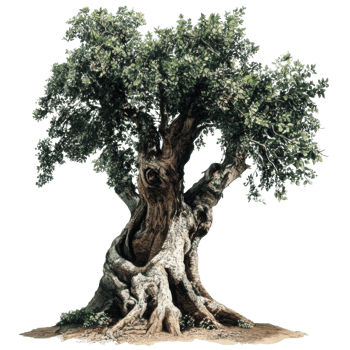 Ancient Olive Tree Majestically Stands Tall png