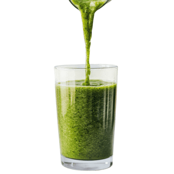 Healthy Green Smoothie Recipe on transparent background. png