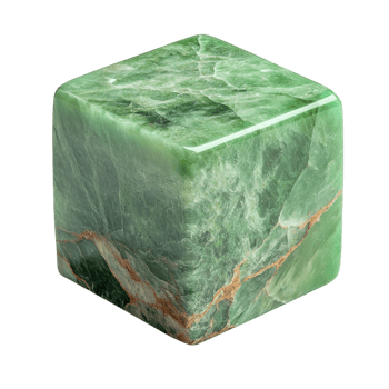 Jade Cube Intricate Patterns on transparent background. png