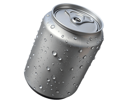 Aluminum Soda Can, Cold Drink, Refreshing Beverage, Condensation png