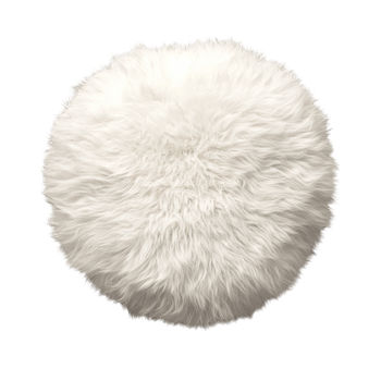 Soft White Pillow Fluffy Texture on transparent background. png