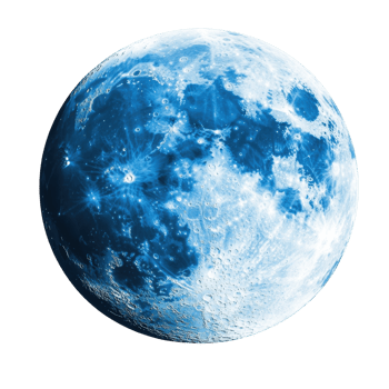 Blue Moon White Background Image on transparent background. png