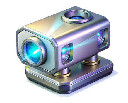 Futuristic 3D Scanner Advanced MultiCamera Technology Device png