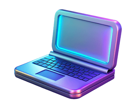 Modern Laptop Design Colorful, Sleek, Portable, Tech, Digital, Screen, Keyboard, Computing, Device, png