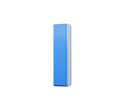 Blue Small Letter l Alphabet l Gleams With Its Sleek Modern Design With Sharp Edges 3D Illustration png