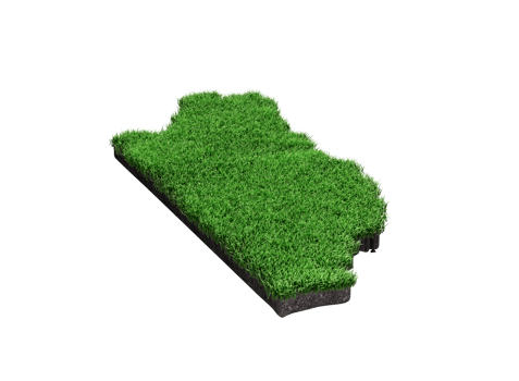Belize Map Soil Land Geology Cross Section Green Grass And Rock Ground Texture 3d Illustration png