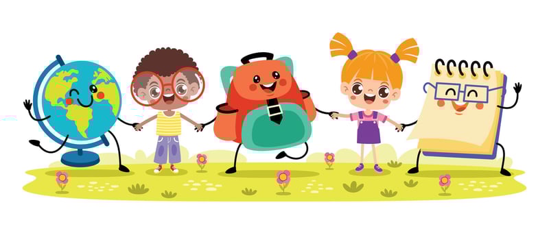 Children And Stationery Equipments vector