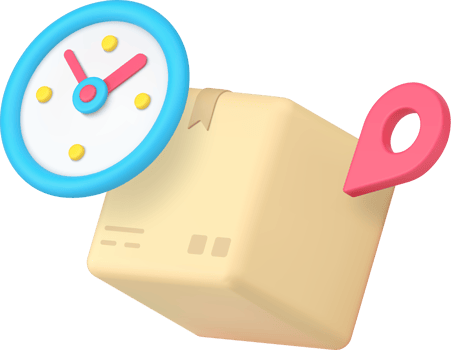 Express cargo delivery postal parcel service 3d icon illustration png