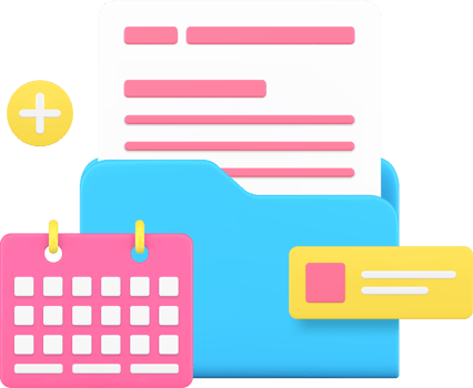 Deadline business workflow file document schedule 3d icon illustration png