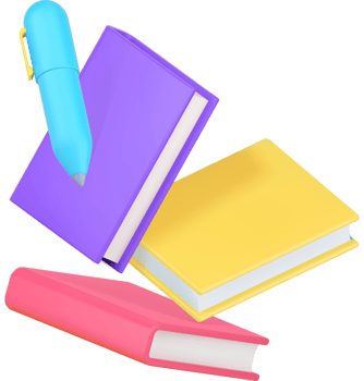Paperwork planning productivity diary writing notes 3d icon illustration png