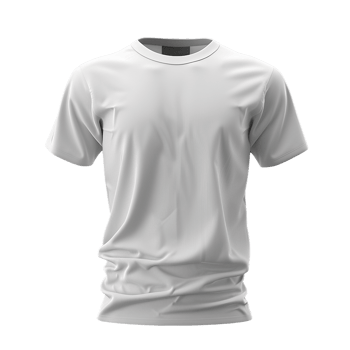 HighQuality Plain White ShortSleeve TShirt Mockup for Design Presentation png