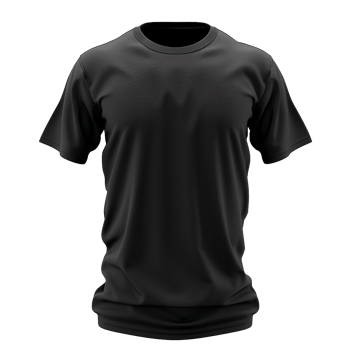 Quality Black ShortSleeve Crew Neck TShirt Mockup for Design Presentation png