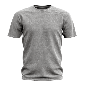 HighQuality Gray Heather Short Sleeve TShirt Mockup for Apparel Design and Branding png