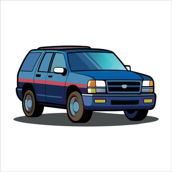 Realistic Car vehicle illustration vector