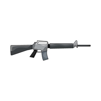 illustration of Sniper Rifle vector
