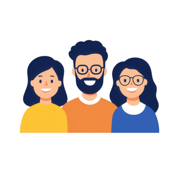 Diverse group of friends smiling together, showcasing joy and connection. png