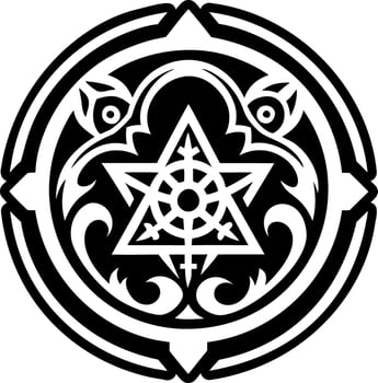 Bewitched artifact symbol icon in solid style vector