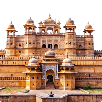 Magnificent Jaisalmer Fort's Intricate Architecture and Sandstone Walls in Rajasthan, India png