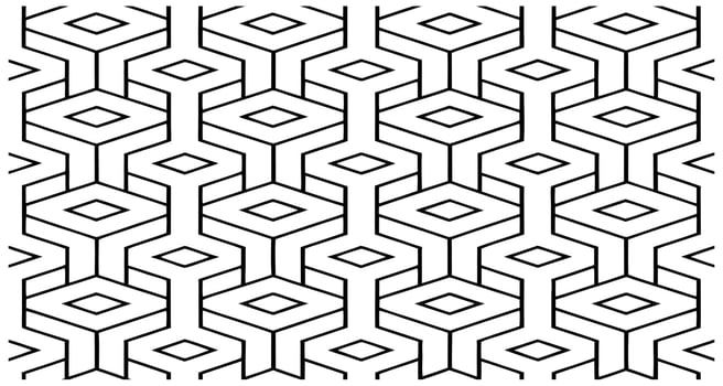 Stylish Interlocking Y Pattern - Black and White Geometric Art vector