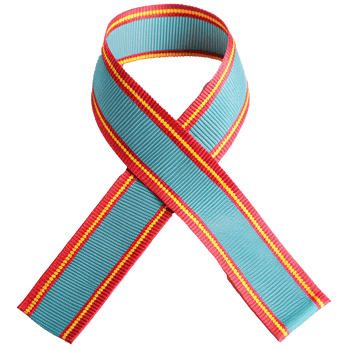 Teal and Red Striped Ribbon Awareness Symbol Hopeful Charity Support png