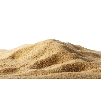 A Textured Mound of Light Brown Sand Against a White Background png