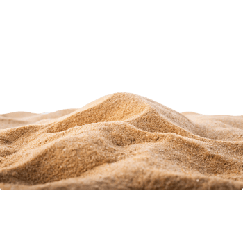 Textured Landscape of Golden Sand Dunes Rippling in the Light png
