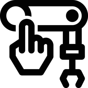 Manufacturing Control Outline Icon vector