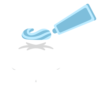 cute teeth illustration, toothpaste in a teeth png