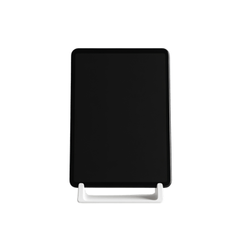 Black Tablet Displayed on a White Stand png