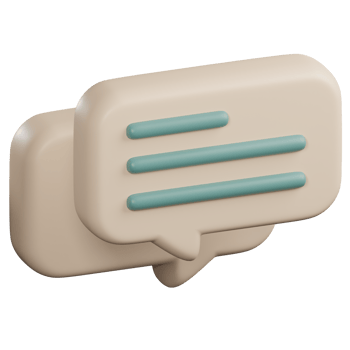 3d Illustration of Message Bubble png