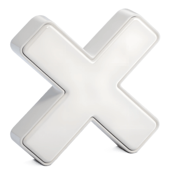 3d white cross sign png