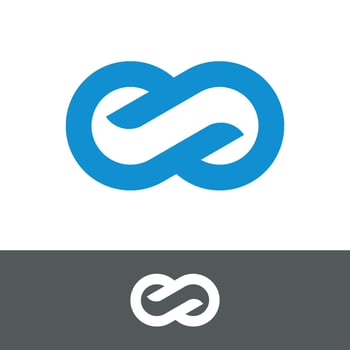 Blue Infinity S Letter Logo Template Illustration Design. EPS 10. vector
