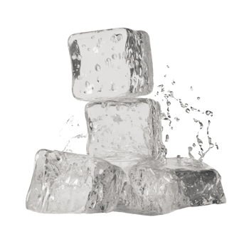 Ice Cubes Splashing Water Droplets png