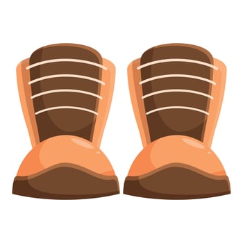 Pair of diving fins for underwater exploration and snorkeling vector
