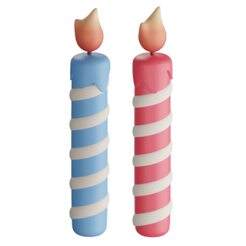 3d Illustration of Candles png