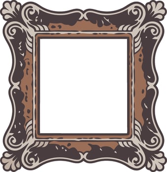 Ornate Vintage Decorative Frame Design Illustration vector