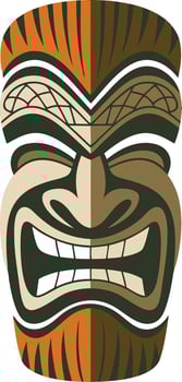 Tribal Tiki Mask Art for Design and Decoration Projects vector