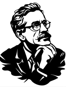 Vintage Man Portrait Silhouette Ideal for Art Prints and Design Projects vector