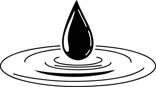 Water Droplet Splash Illustration for Design and Decoration Projects vector