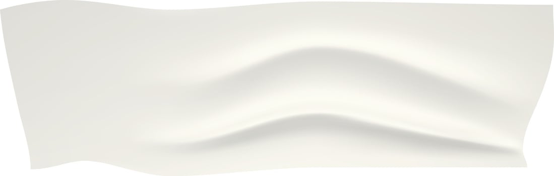 Crumpled white adhesive tape forms a wavy pattern across a bright white background, creating a visually interesting yet minimalistic texture that enhances the overall design vector