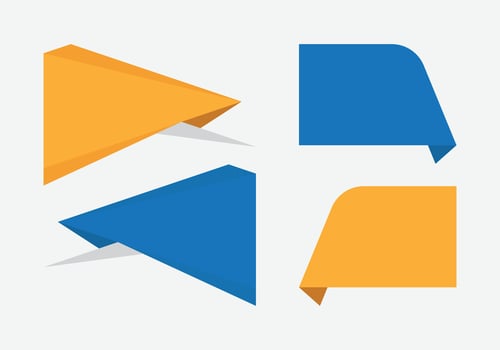 Modern style 3D shapes full editable layout vector