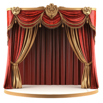 Red Velvet Theater Curtains png