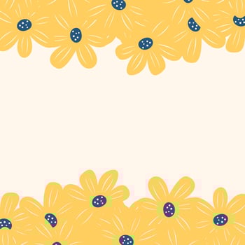 Spring flower greeting card background illustration vector