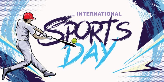 Baseball Sports Background . International Sports Day Illustration. Graphic Design for the decoration of gift certificates, banners, and flyer vector