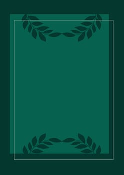 wedding card template design with tree branch decoration vector