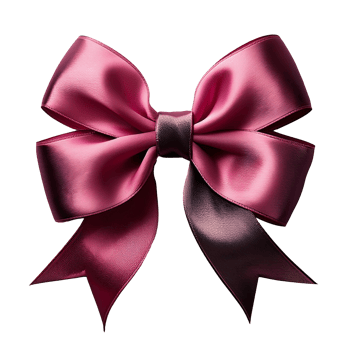 A pink bow on a transparent background png