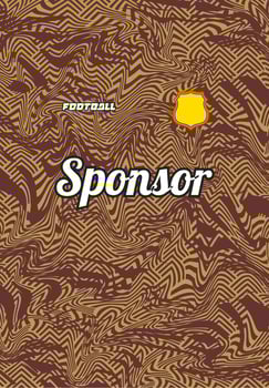 A brown and gold background with the word sponsor vector
