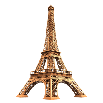 A 3d Eiffel tower png