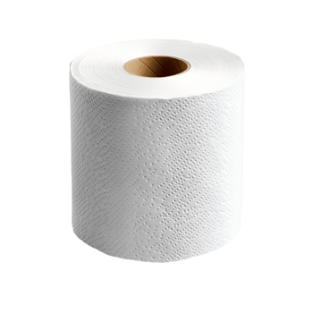 Realistic Toilet Paper Roll on Transparent Background png