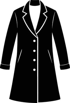 Overcoat silhouette illustration vector